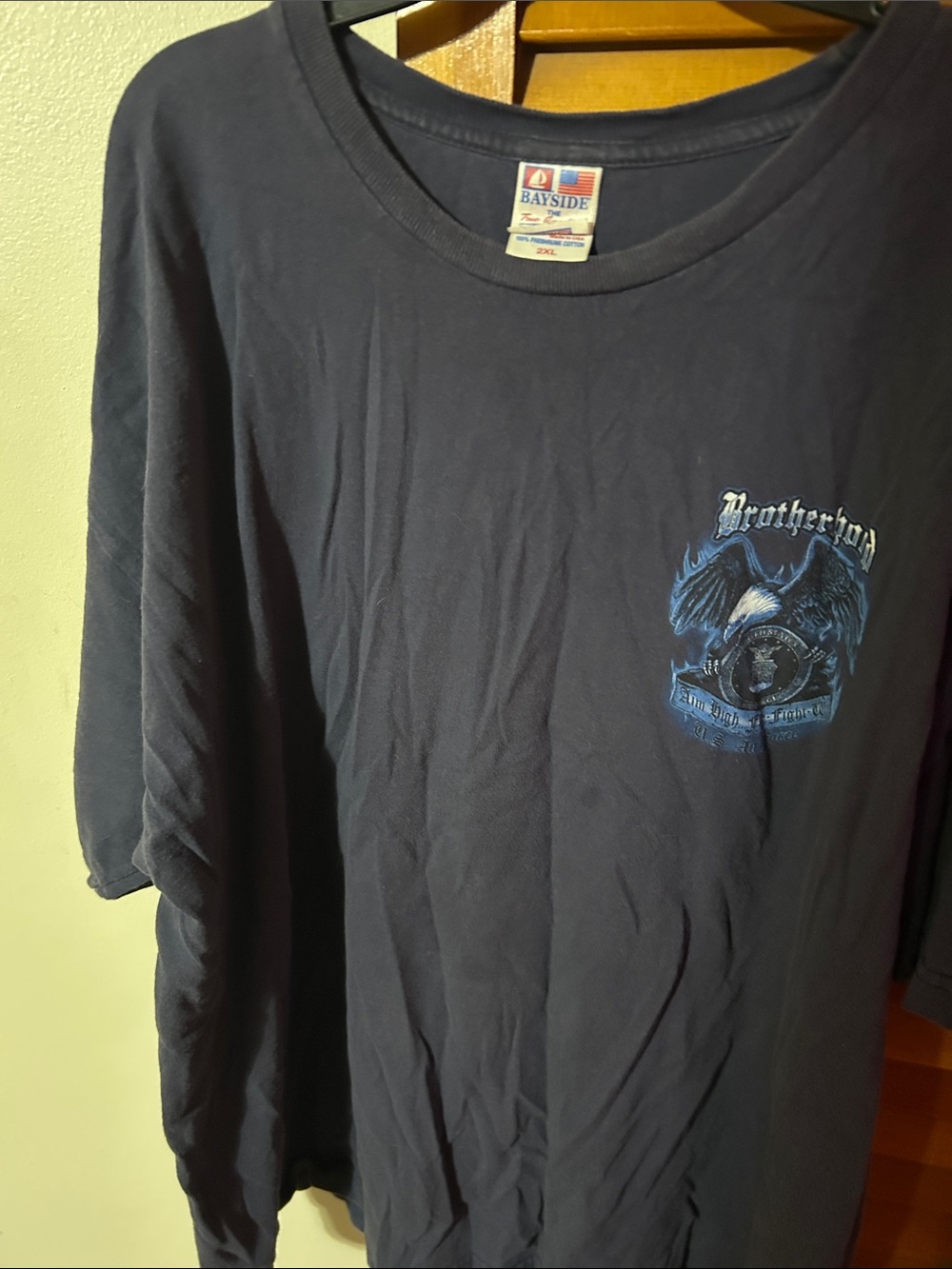 Bayside Men’s Black Brotherhood Graphic Short-Sleeve Tee
